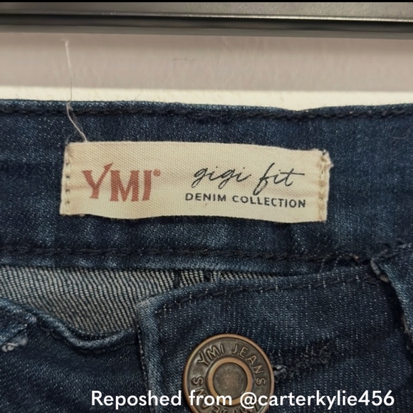 YMI Gigi Fit Flare Bell Bottom High Waist Denim Jeanse Size 9/29 - Picture 11 of 11